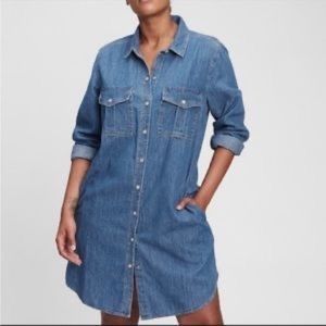Gap Denim Button-down Dress